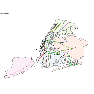 NYC subway with BigQuery